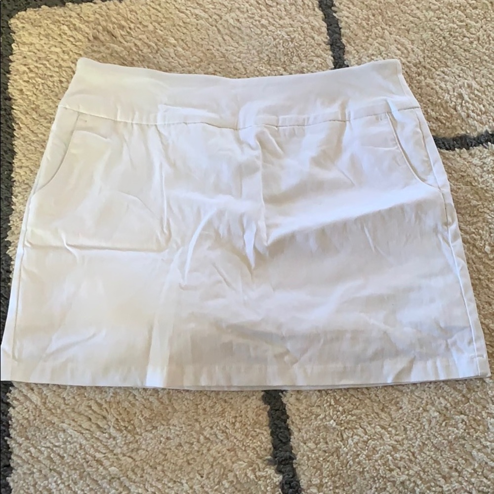 White Skort